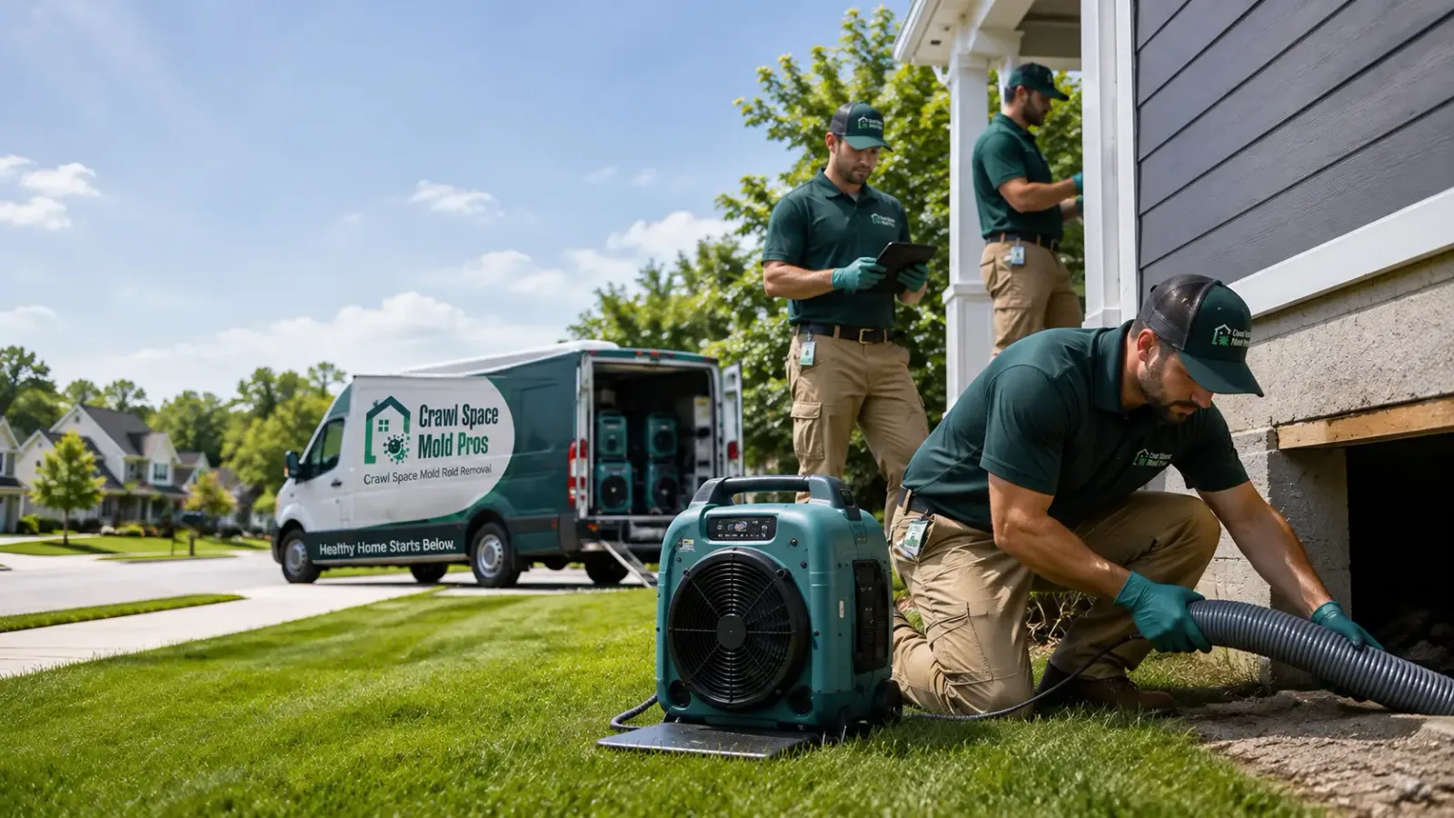 Crawl Space Mold Removal in Covington, MI